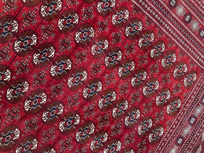 Hand Knotted Persian Bohkara Rug 11.10x 8 ft - 7