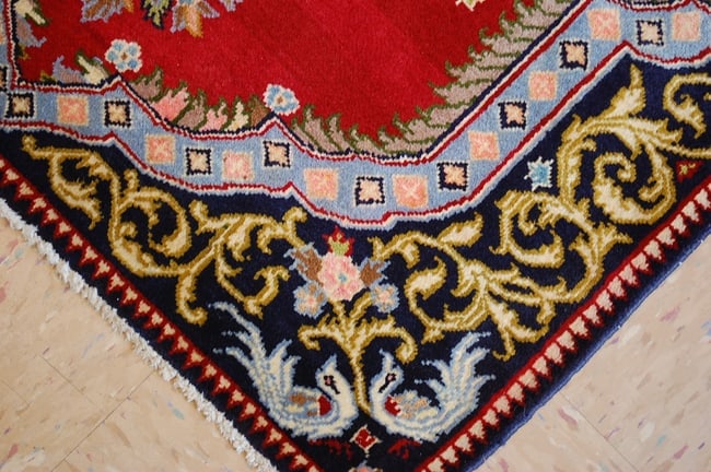Persian KASHAN RUG 2'3" x 2'9" - 5