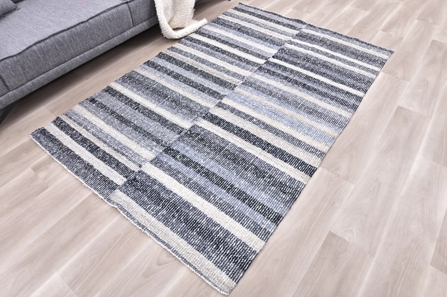 4'7'' x 6'9'' Turkish Handmade Kilim Rug - 241007 - 2