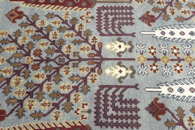 Light Gray Floral 8X10 Tree of Life Chobi Oriental Rug - 10