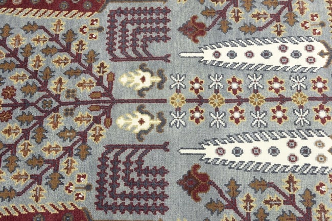 Light Gray Floral 8X10 Tree of Life Chobi Oriental Rug - 14