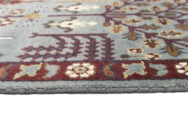 Light Gray Floral 8X10 Tree of Life Chobi Oriental Rug - 15