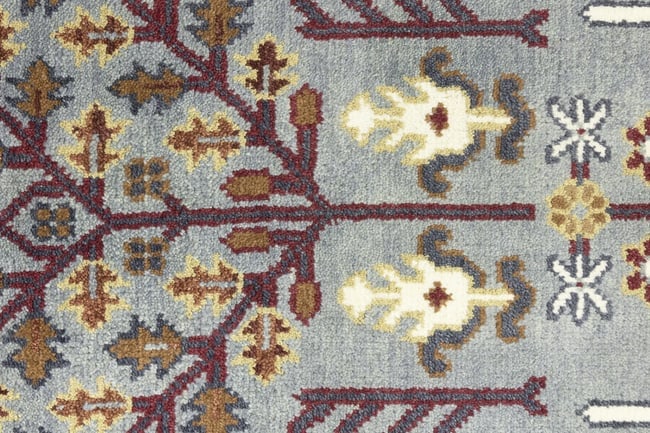 Light Gray Floral 8X10 Tree of Life Chobi Oriental Rug - 9