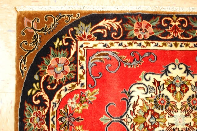 Persian KASHAN RUG 2'3"x 3'3" - 5