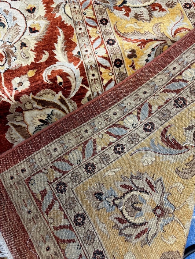 Hand Knotted Oushak Rug 8x12 ft - 5
