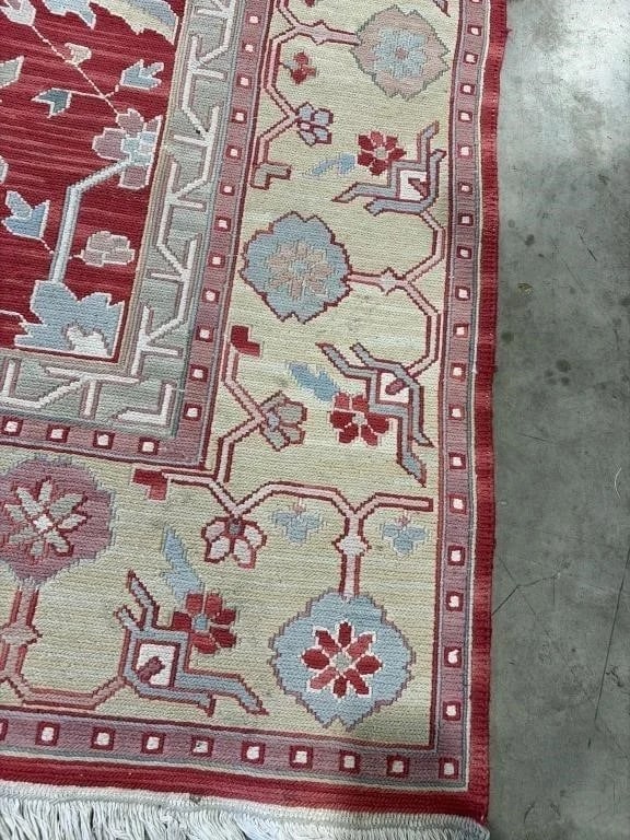 Hand Knotted Persian Heriz Rug 10x7.10 ft - 3
