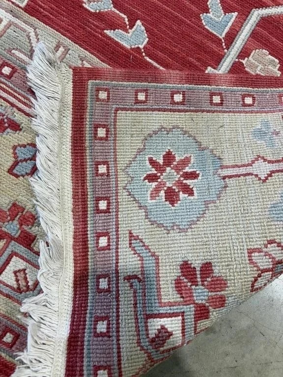 Hand Knotted Persian Heriz Rug 10x7.10 ft - 4