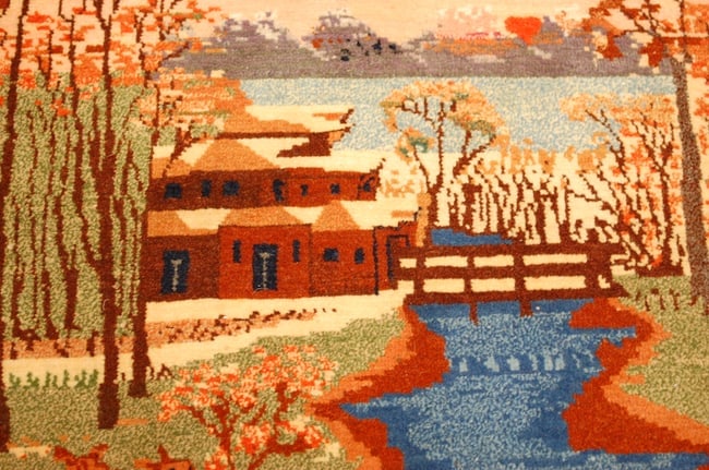 Persian ISFAHAN RUG 2'4" x 2'8" - 7