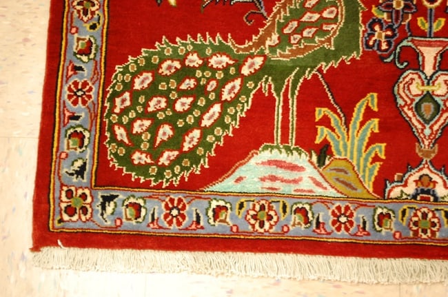 Persian KASHAN RUG 2'4"x3'2" - 2