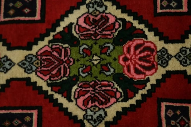 Red Floral 3X9 Bidjar Persian Runner Rug - 8