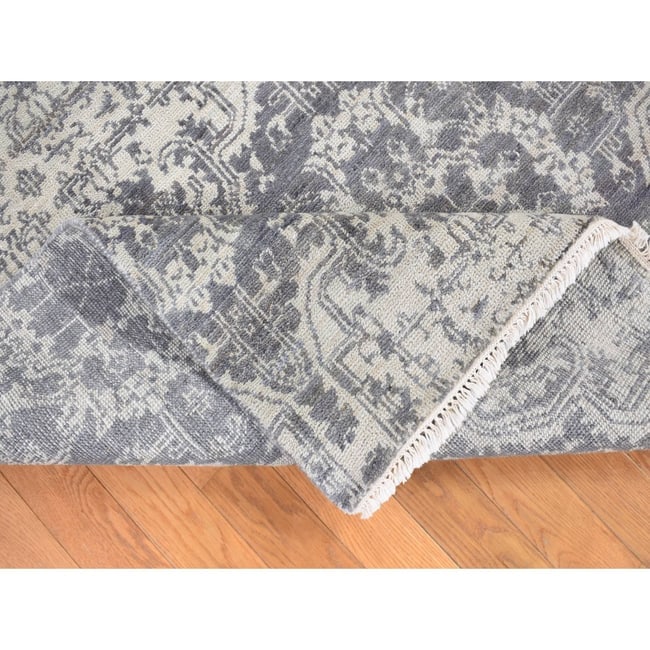 Barn Red Heris Re-Creation Hand Knotted 100% Wool Runner Oriental Rug - 7