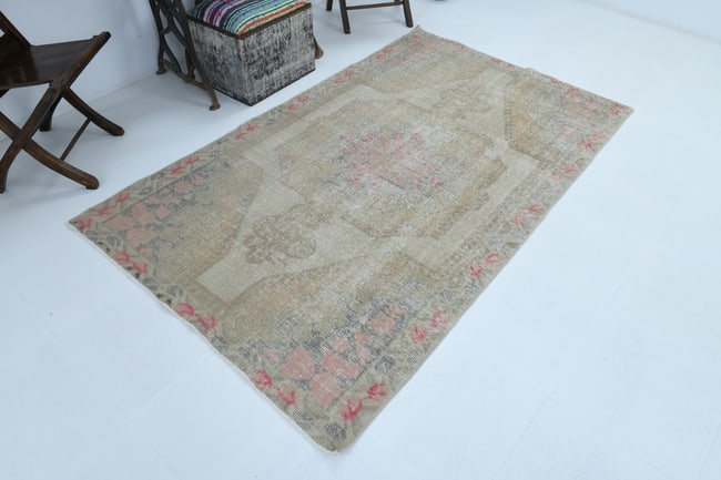 4'3'' x 7'1'' Turkish Handmade Kilim Rug - 1041 - 3