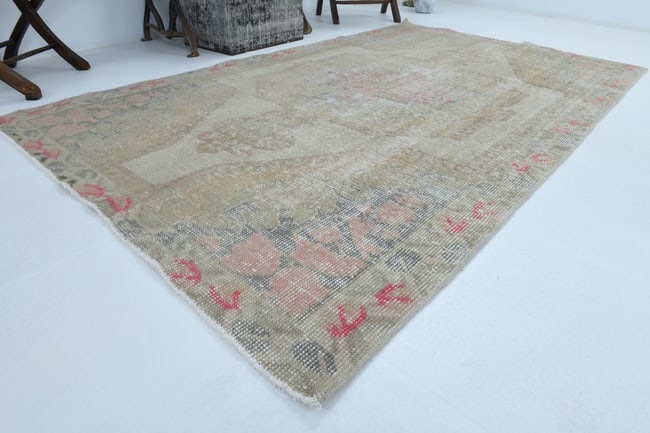 4'3'' x 7'1'' Turkish Handmade Kilim Rug - 1041 - 6