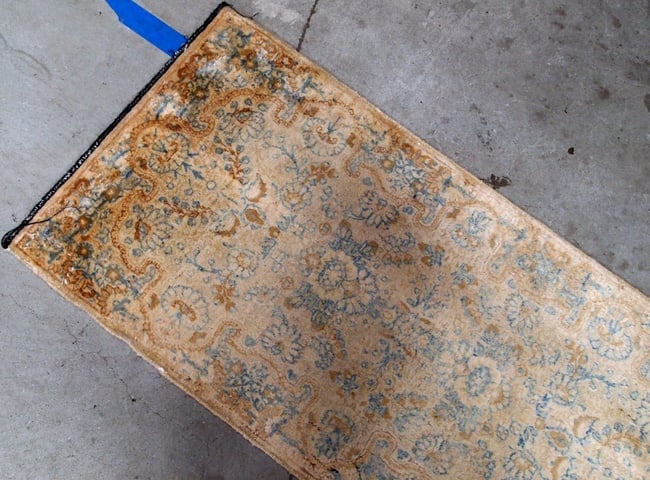 Handmade antique Persian Kerman rug 2.10' x 5.3' ( 89cm x 161cm ) 1920s - 6