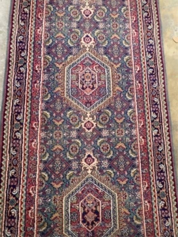 Hand Knotted Agra Tabriz 10x2.8 ft - 3