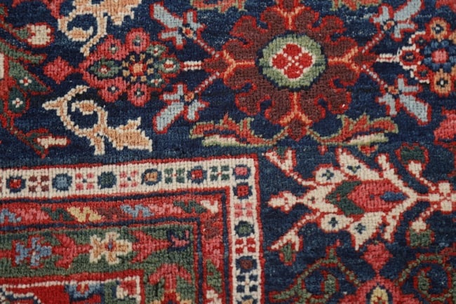 Pre-1900 Vegetable Dye Sultanabad Persian Area Rug 10x13 - 12