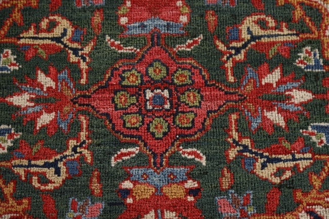 Pre-1900 Vegetable Dye Sultanabad Persian Area Rug 10x13 - 9