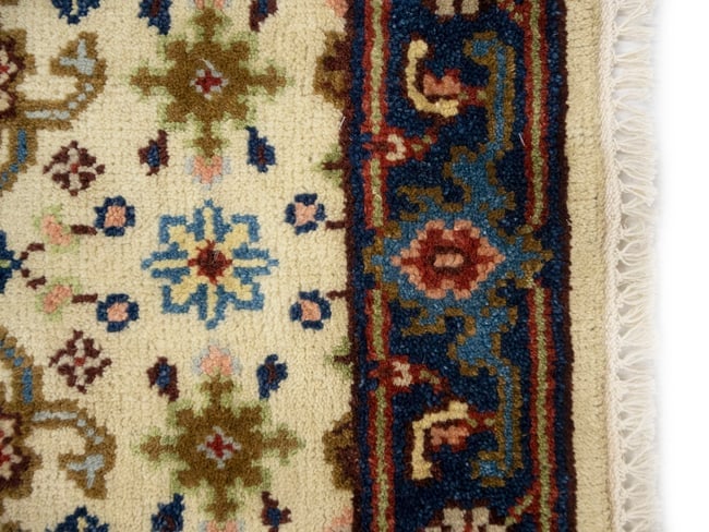 Cream Floral 2'6X23'4 Chobi Oriental Runner Rug - 13