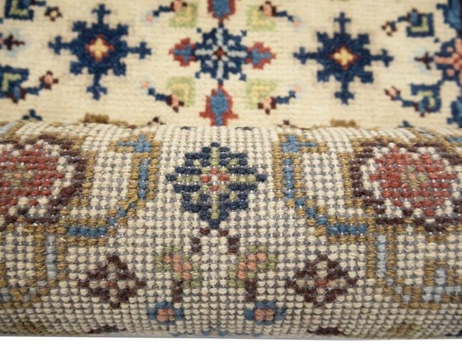 Cream Floral 2'6X23'4 Chobi Oriental Runner Rug - 16