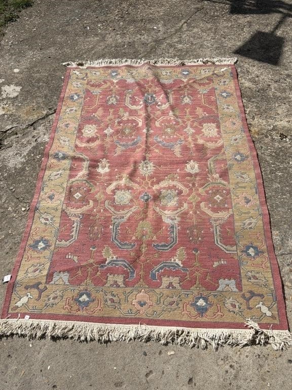 Handmade vintage Tibetan Khaden rug 2.3' x 4.6' (71cm x 141cm) 1970s: Title:Handmade vintage Tibetan Khaden rug 2.3' x 4.6' (71cm x 141cm) 1970s Origin:Nepal Dimension:2.3' x 4.6' (71cm x 141cm) Materials:wool Year:1970s Description:Handmade vintage Tibetan Khaden rug