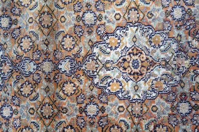 Handmade vintage Indo-Tabriz runner 1.9' x 5.8' (60cm x 177cm) 1970s - 4