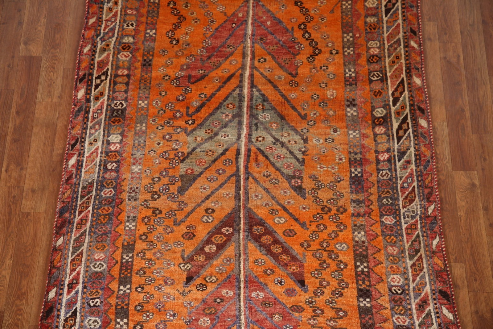Antique Vegetable Dye Shiraz Persian Rug 4x6 - 4