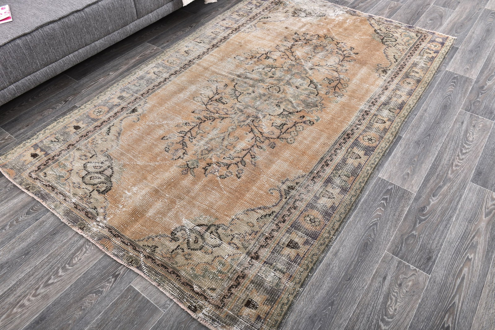 4'9'' x 7'6'' Unique Handmade Vintage Rug - 243940 - 2