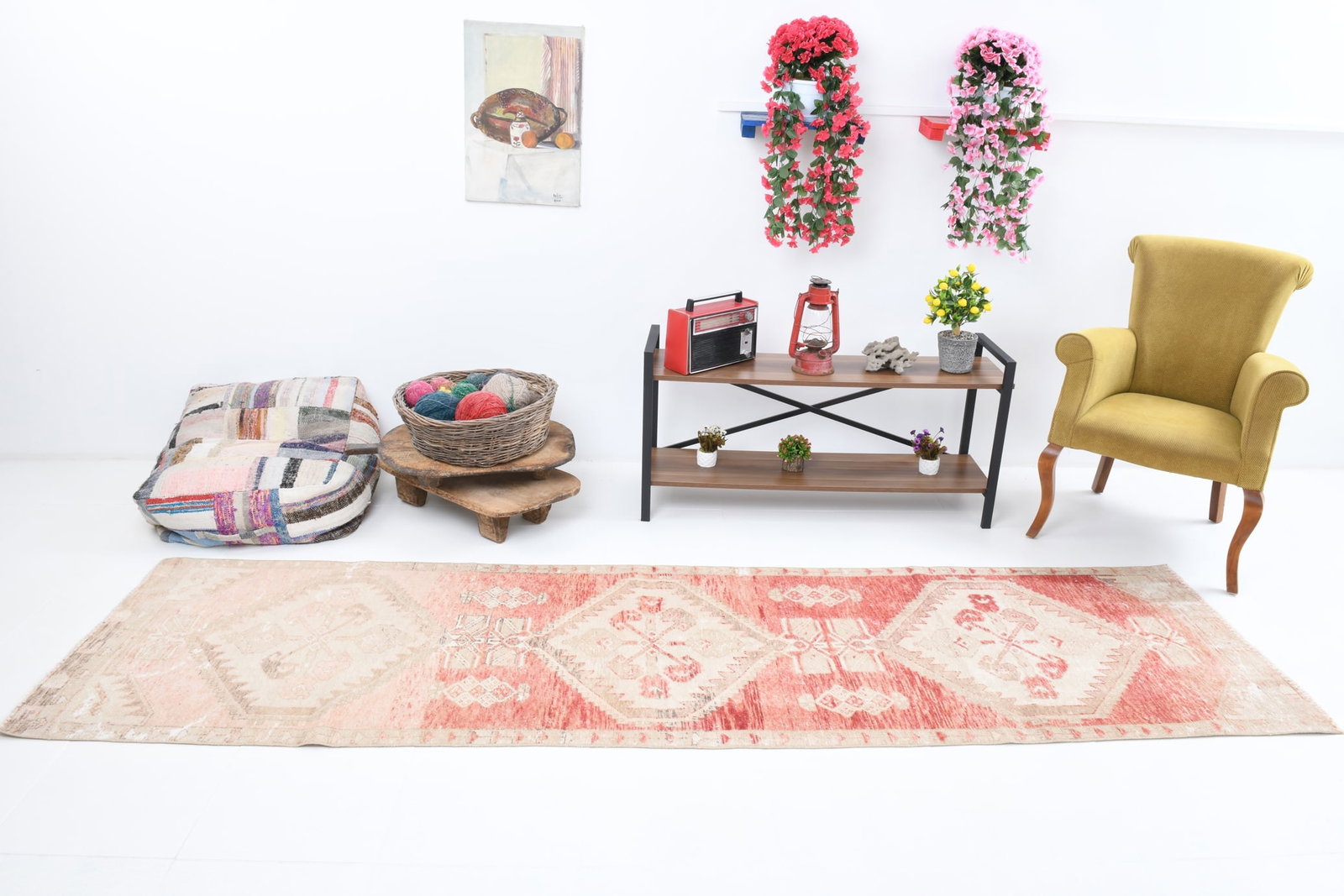 2'9'' x 10'6'' Turkish Vintage Runner Rug - 7265 - 2