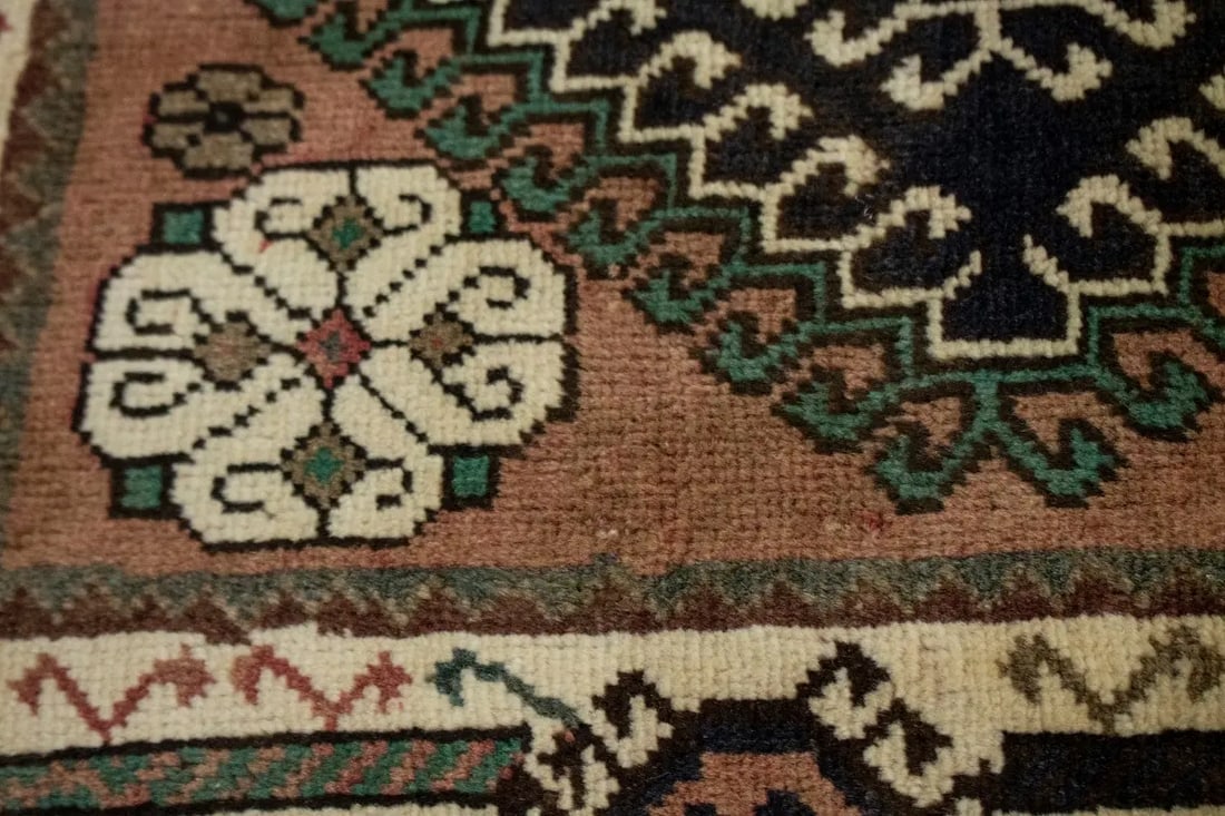 Vintage Rusty Brown Tribal 4'0X6'5 Shiraz Yalameh Persian Rug - 7