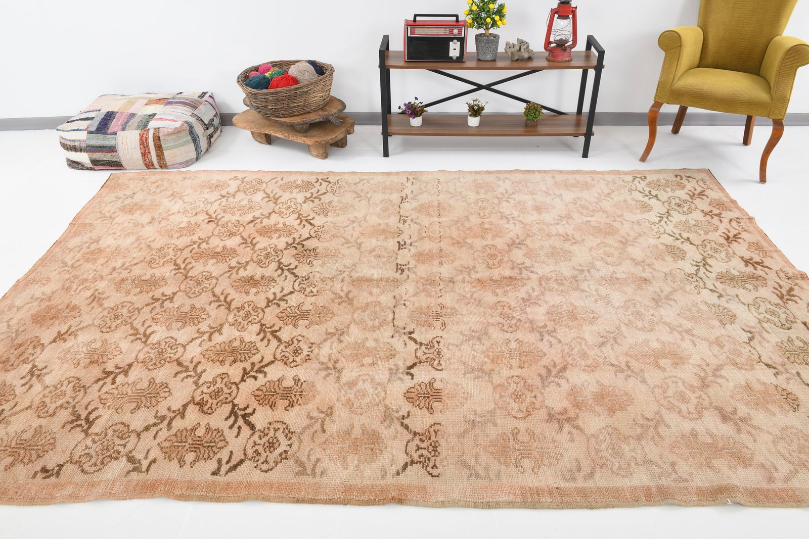 7'1'' x 10'7'' Unique Handmade Vintage Rug - 2832 - 2
