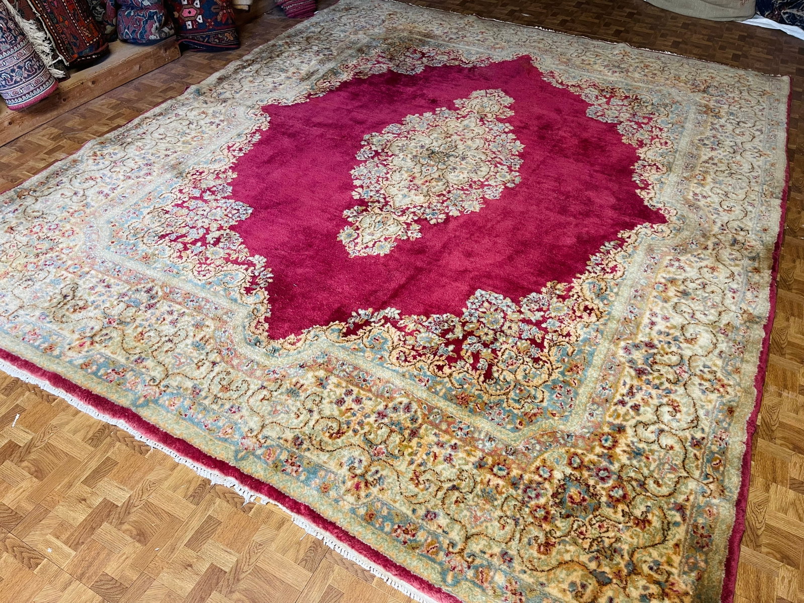 Antique persian kerman rug-4964 - 6
