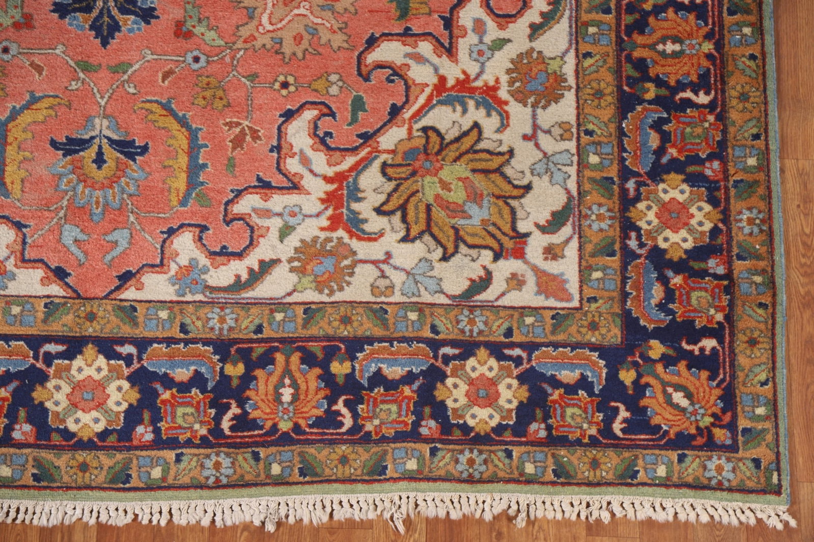 Antique Vegetable Dye Tabriz Persian Area Rug 7x11 - 7