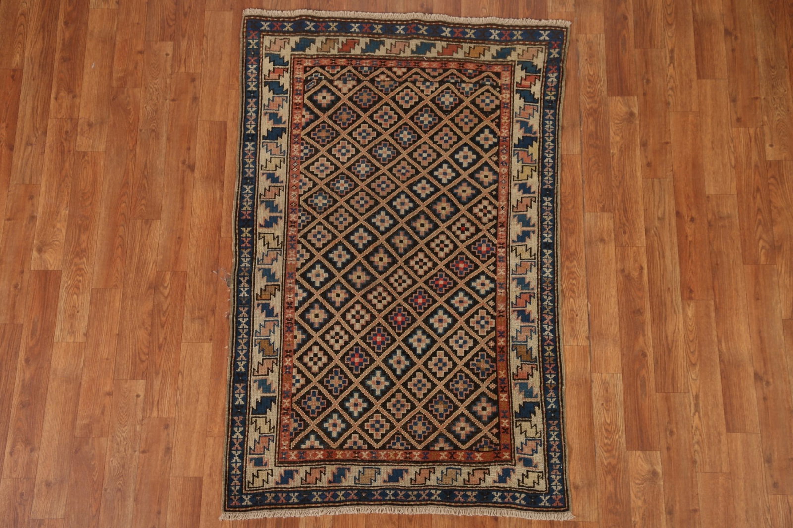 Pre-1900 Antique Vegetable Dye Shirvan Oriental Area Rug 3x5 - 3