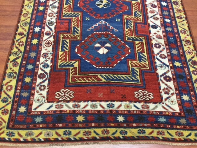 Antique Kazak Caucasian Rug-3208 - 2