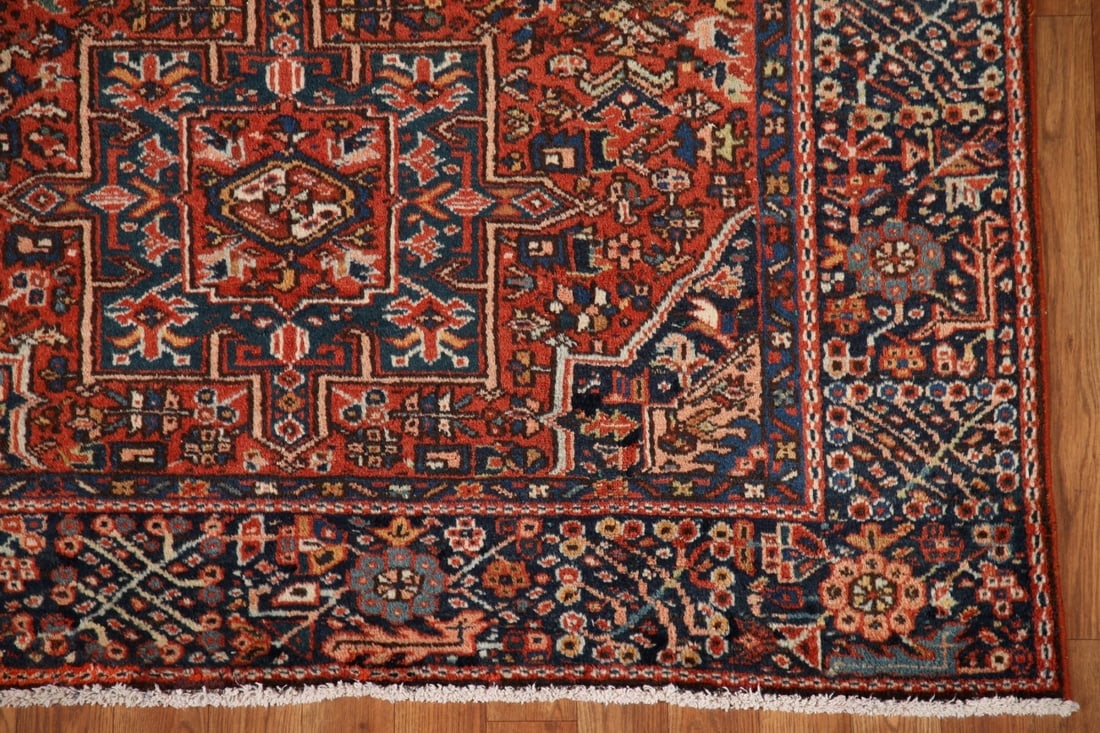 100% Vegetable Dye Antique Gharajeh Persian Area Rug 5x6 - 6