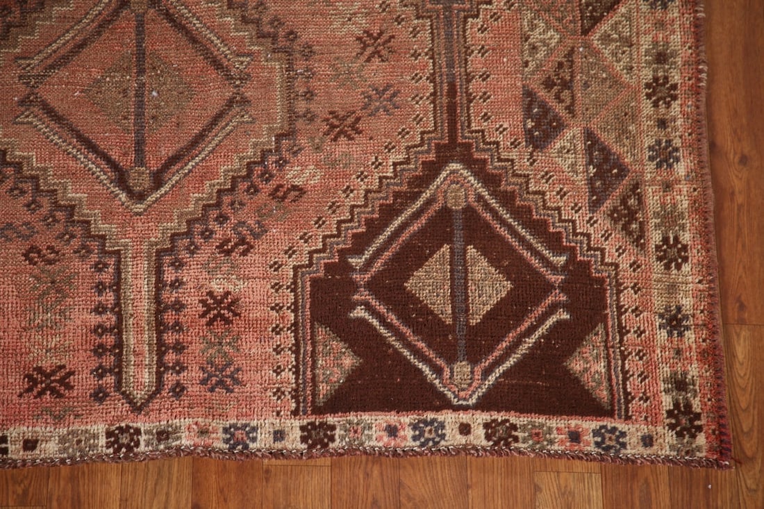 Pre-1900 Antique Qashqai Persian Rug 5x7 - 7