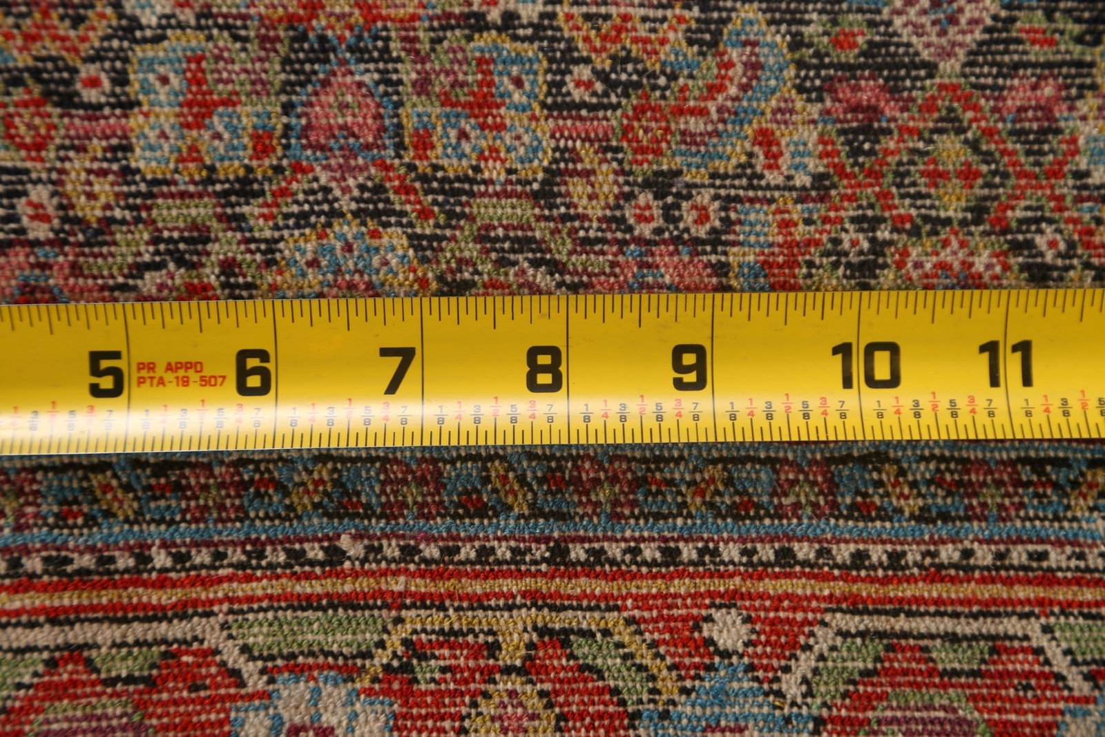 Pre-1900 Antique Vegetable Dye Senneh Persian Area Rug 5x6 - 19