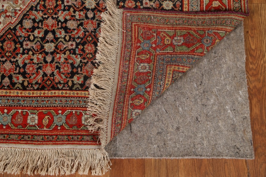 Pre-1900 Antique Vegetable Dye Senneh Persian Area Rug 5x6 - 7