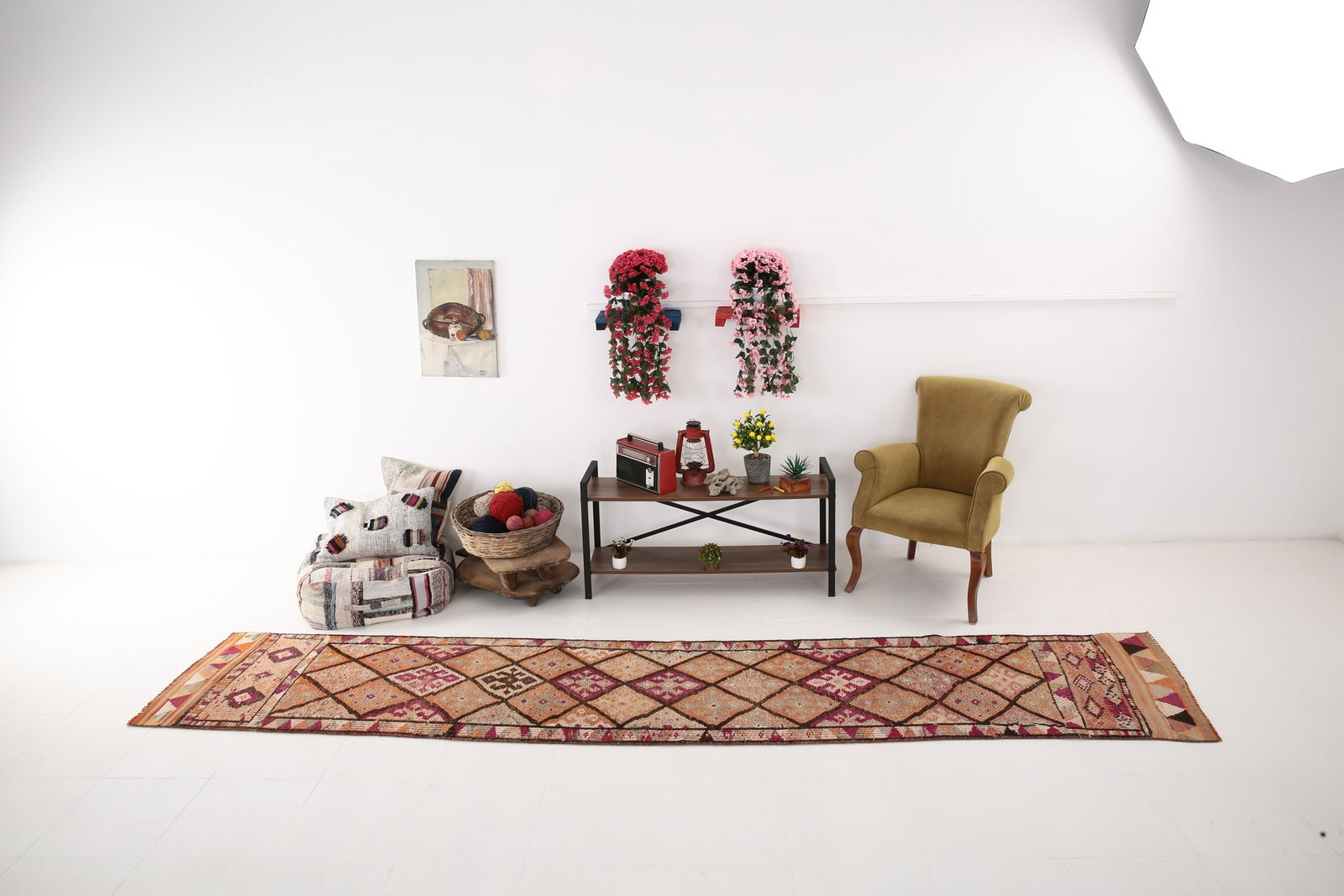 2'7'' x 13'5'' Vintage Wool Runner Rug - 6112 - 4