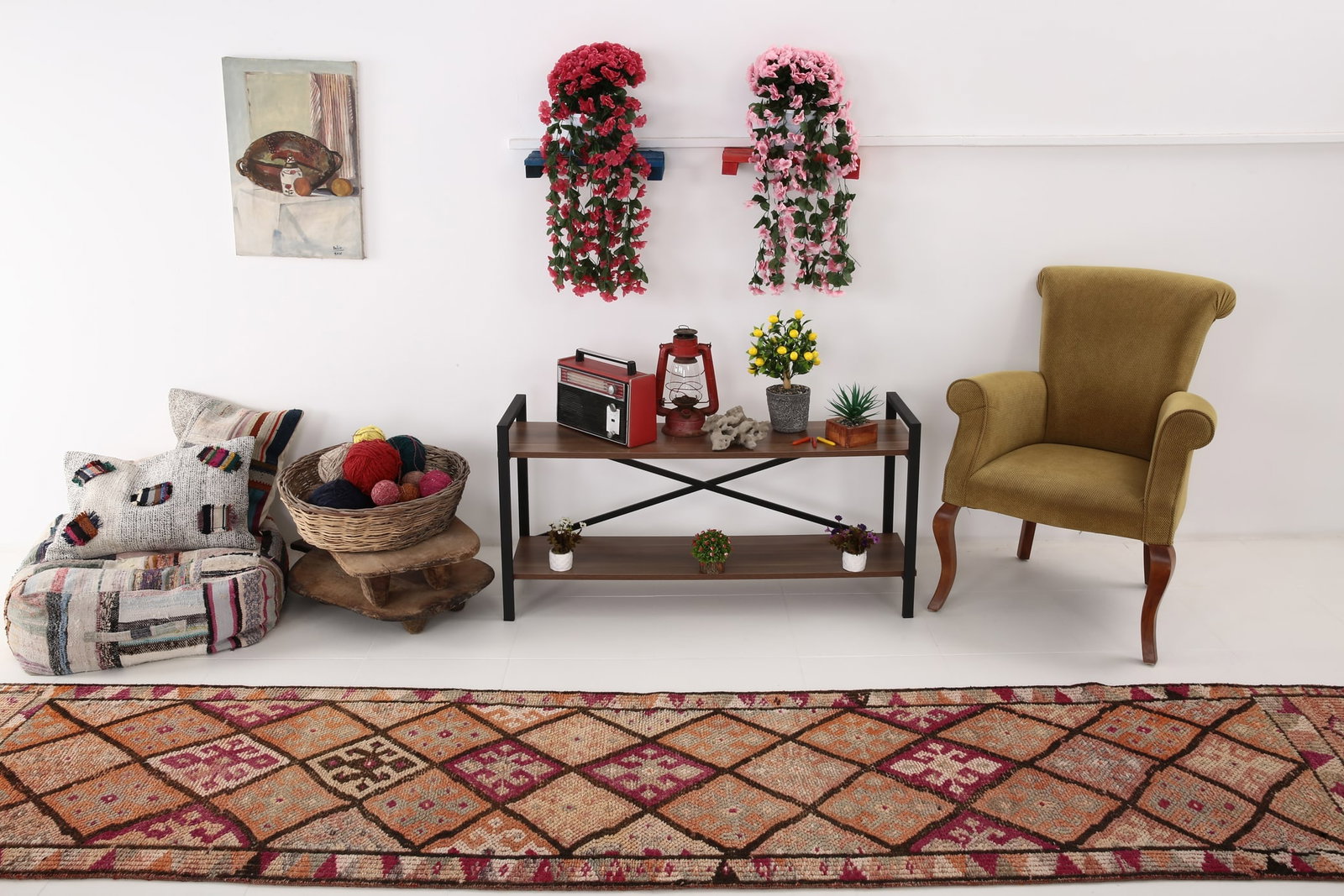 2'7'' x 13'5'' Vintage Wool Runner Rug - 6112 - 5