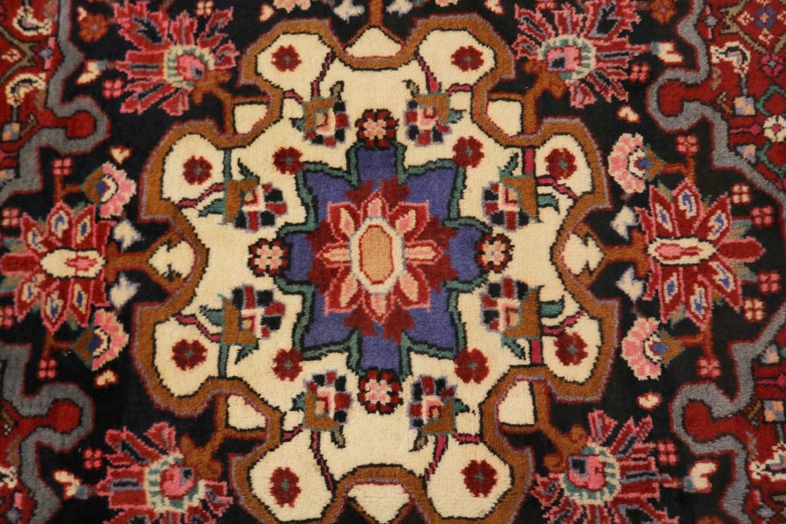 Vintage Red Tribal 6'7X10'5 Zanjan Persian Rug - 7