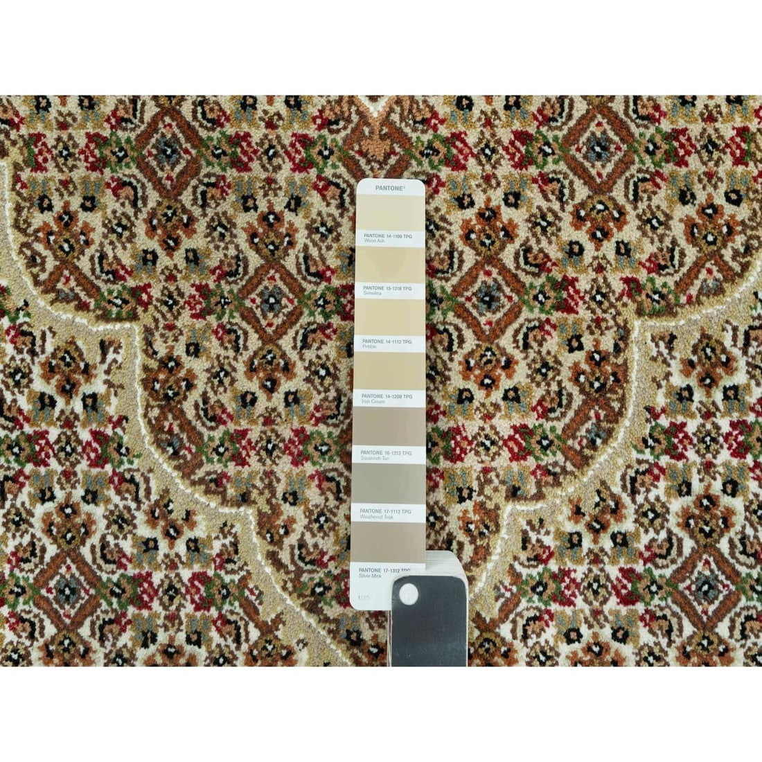 Blue Overdyed Vintage Persian Tabriz Hand Knotted Pure Wool Runner Rug - 7