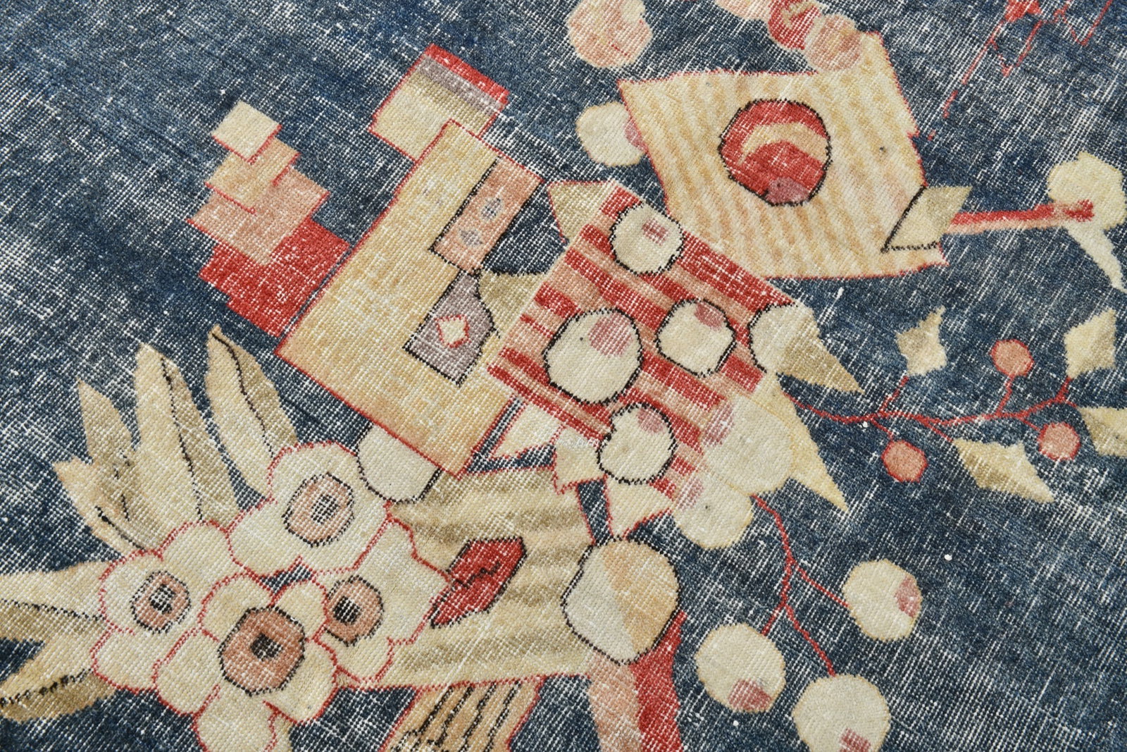 8'8'' x 12'3'' Handmade Vintage Wool Rug - 22902 - 7