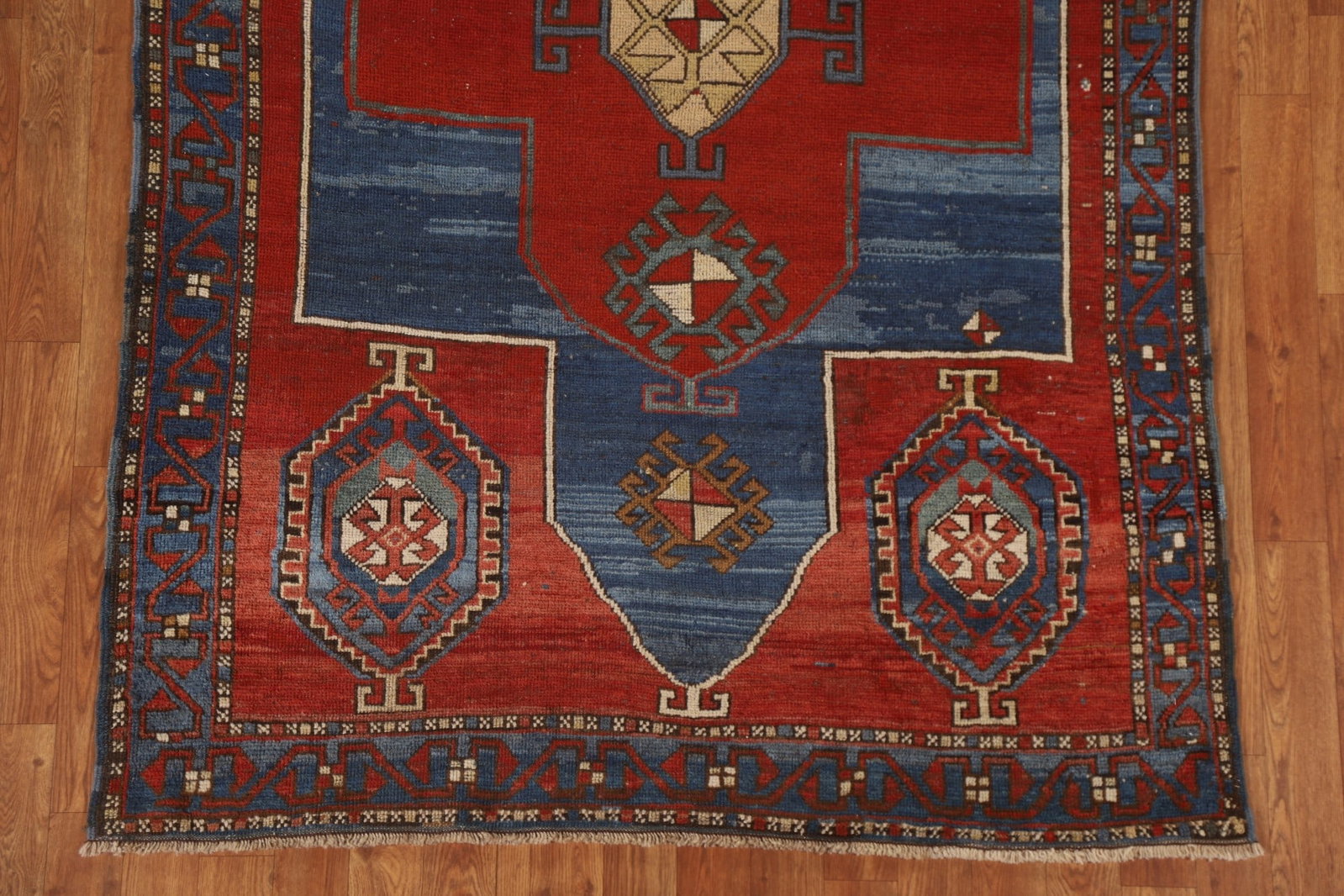 Pre-1900 Antique Vegetable Dye Kazak Oriental Area Rug 4x7 - 6