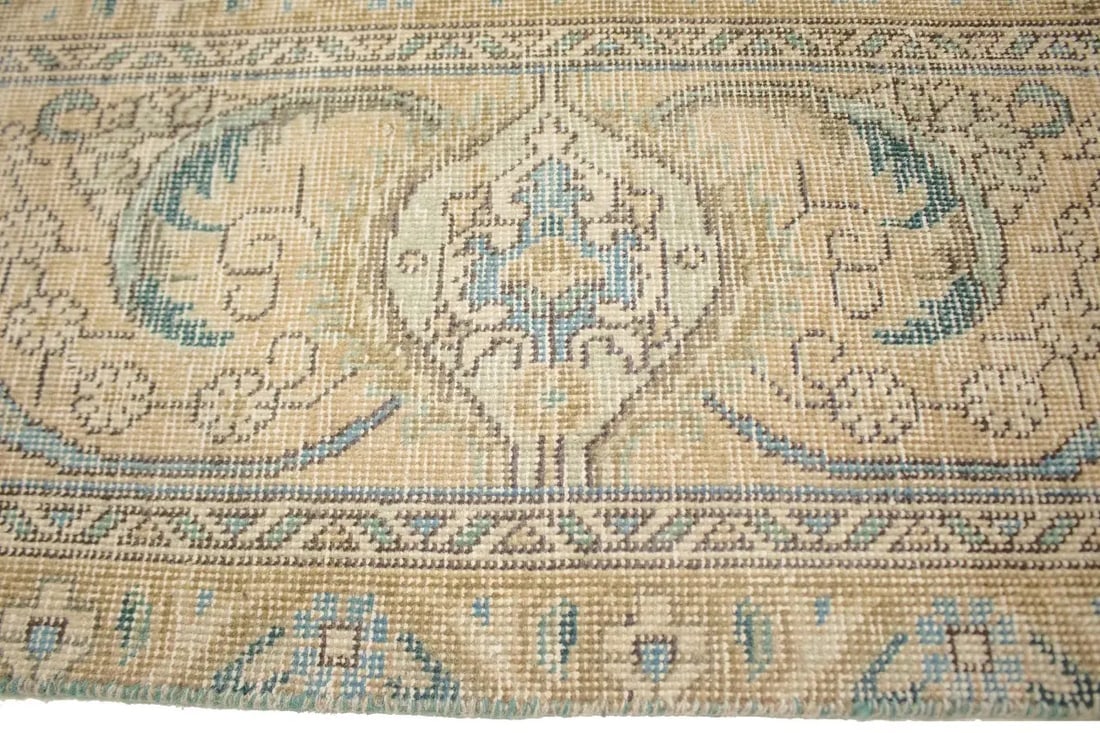 Distressed Muted Antique Traditional 10X13 Tabriz Persian Rug - 10