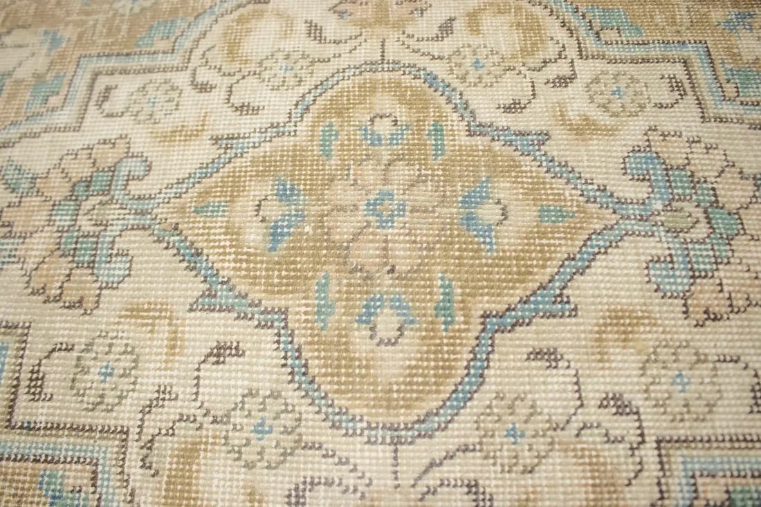 Distressed Muted Antique Traditional 10X13 Tabriz Persian Rug - 7