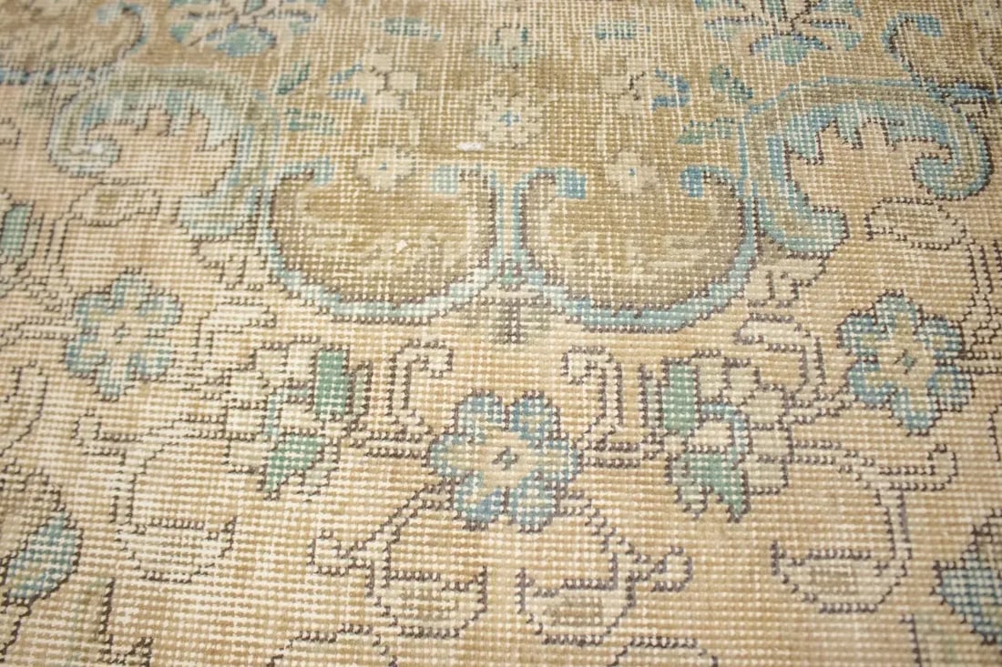 Distressed Muted Antique Traditional 10X13 Tabriz Persian Rug - 8