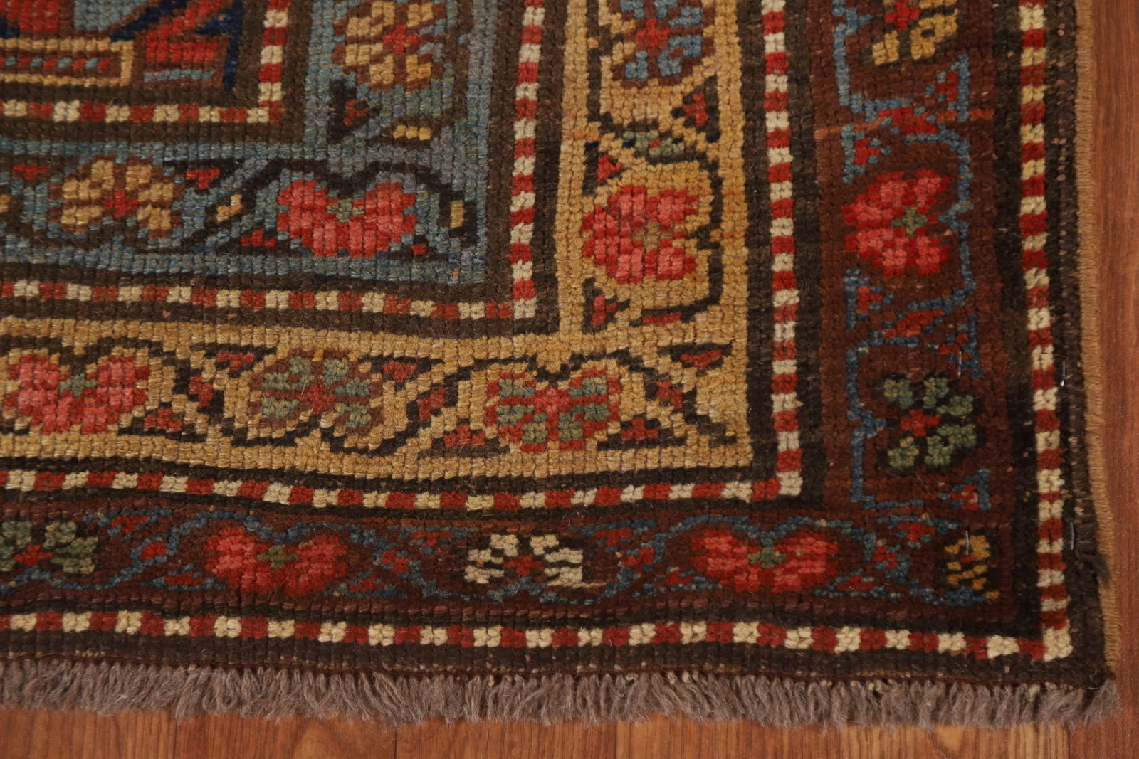 Pre-1900 Antique Vegetable Dye Heriz Bakhshayesh Persian Rug 4x10 - 6
