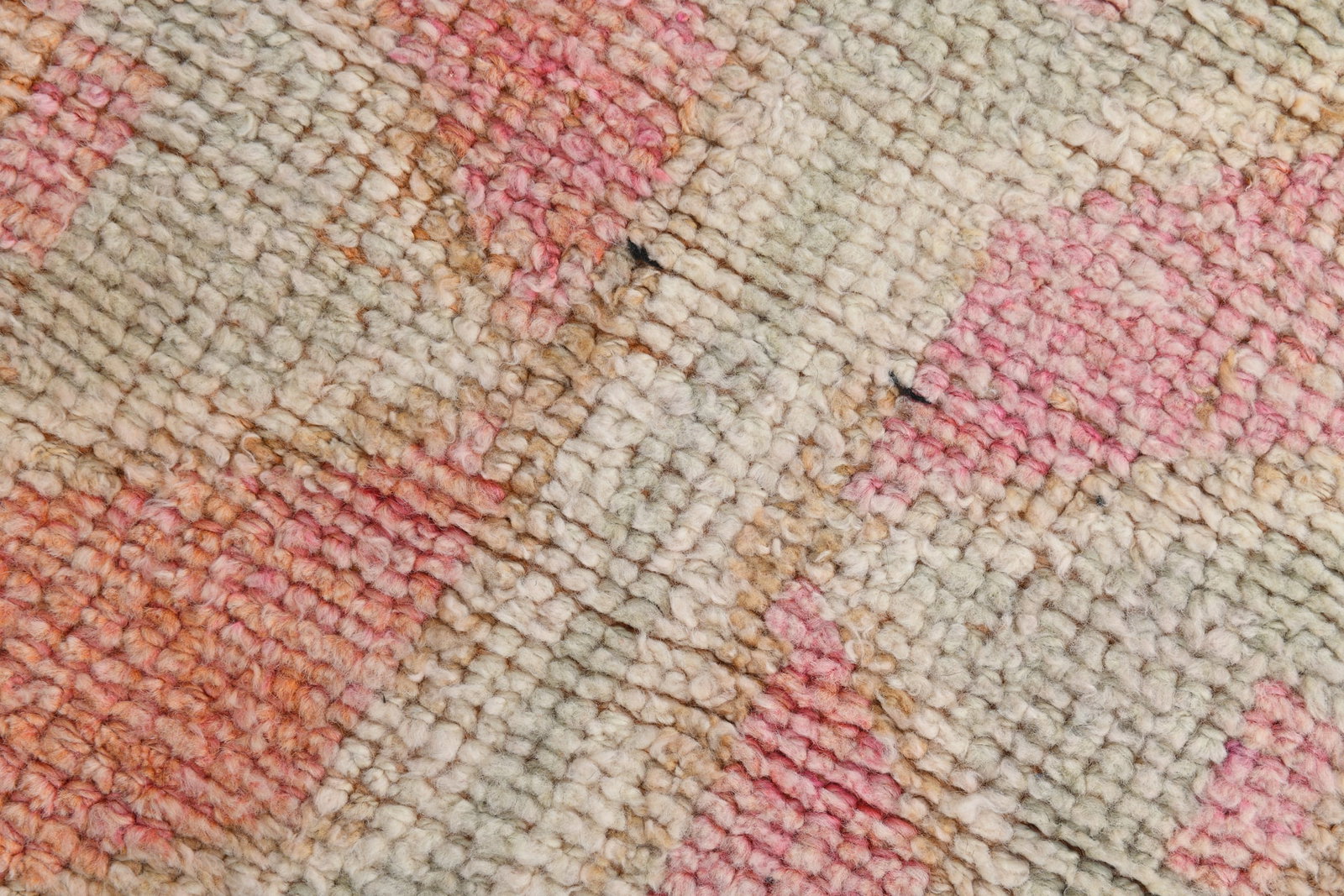 3'3'' x 9'10'' Vintage Felt Rug in Wool - 19903 - 7