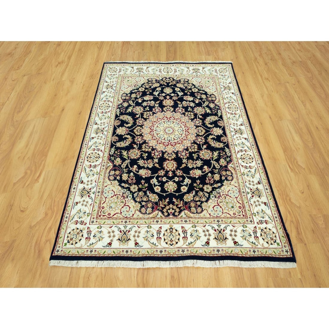 Scarlet Red Vintage Persian Baluch Hand Knotted Pure Wool Oriental Rug - 2